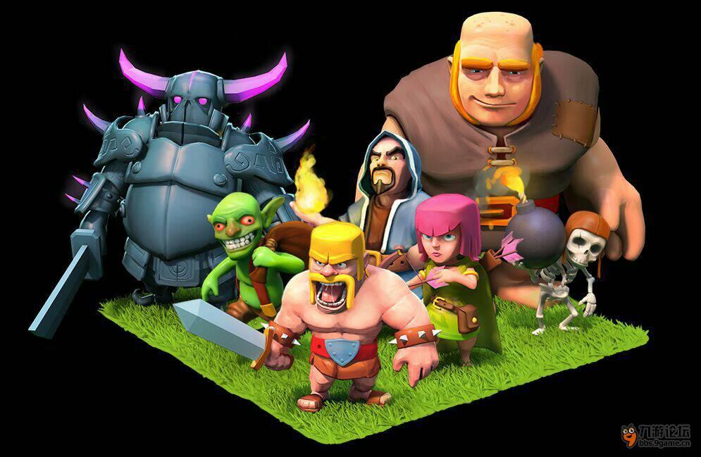 【精】coc超清人物图和主题歌分享_部落冲突clash-of-clans_九游论坛