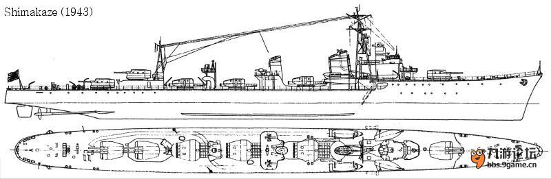 日系岛风驱逐舰